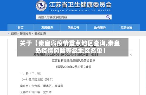 关于【秦皇岛疫情重点地区查询,秦皇岛疫情风险等级地区名单】-第2张图片