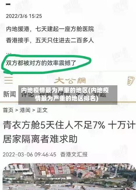 内地疫情最为严重的地区(内地疫情最为严重的地区排名)-第3张图片