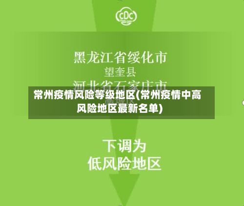 常州疫情风险等级地区(常州疫情中高风险地区最新名单)-第1张图片