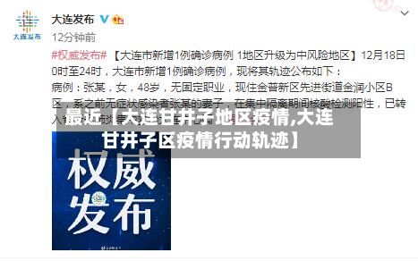 最近【大连甘井子地区疫情,大连甘井子区疫情行动轨迹】-第1张图片