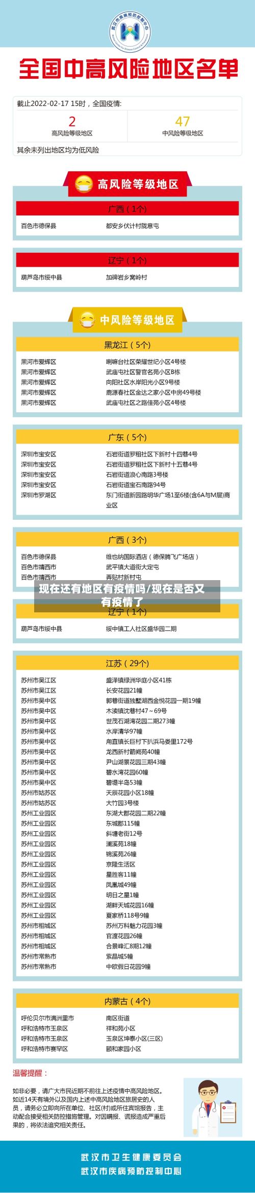 现在还有地区有疫情吗/现在是否又有疫情了
