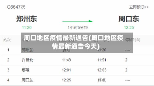 周口地区疫情最新通告(周口地区疫情最新通告今天)-第2张图片