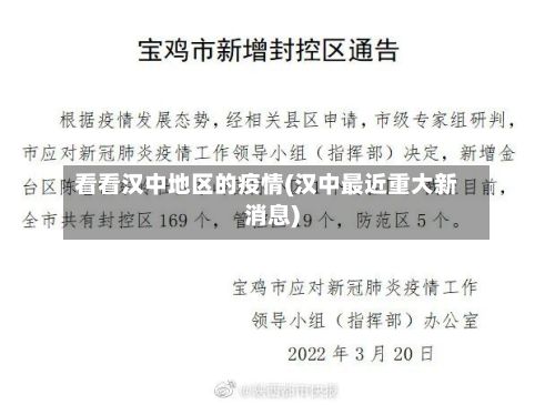看看汉中地区的疫情(汉中最近重大新消息)-第2张图片
