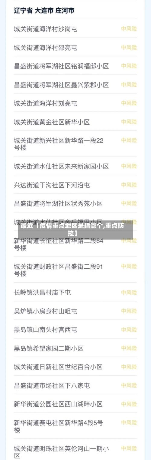 最近【疫情重点地区是指哪个,重点防控】-第2张图片