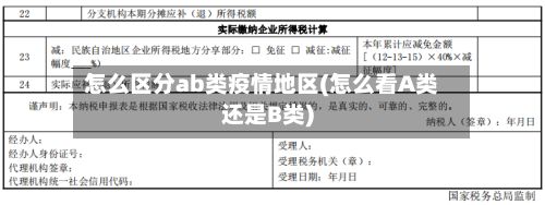 怎么区分ab类疫情地区(怎么看A类还是B类)-第2张图片