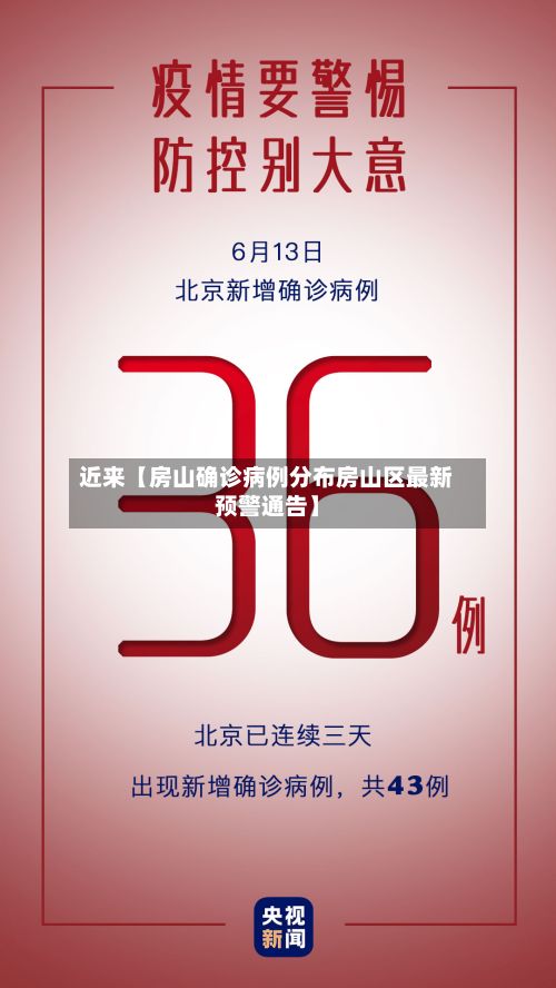 近来【房山确诊病例分布房山区最新预警通告】