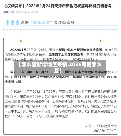 【怎么查新增地区疫情,2026新冠怎么查】-第2张图片