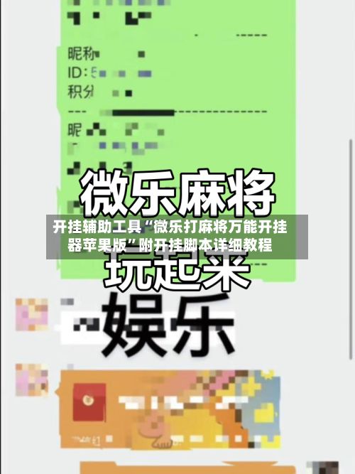 开挂辅助工具“微乐打麻将万能开挂器苹果版”附开挂脚本详细教程