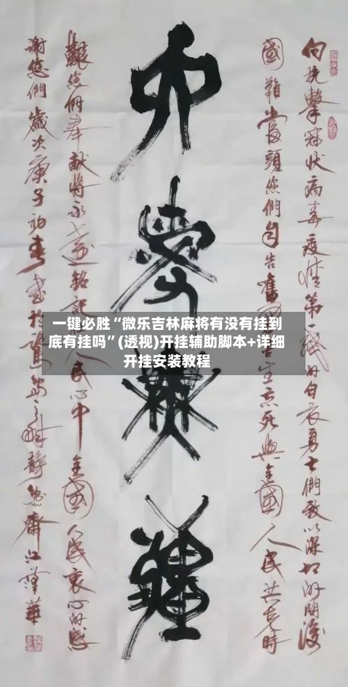 一键必胜“微乐吉林麻将有没有挂到底有挂吗”(透视)开挂辅助脚本+详细开挂安装教程-第2张图片