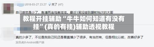 教程开挂辅助“牛牛如何知道有没有挂”(真的有挂)辅助透视教程-第2张图片