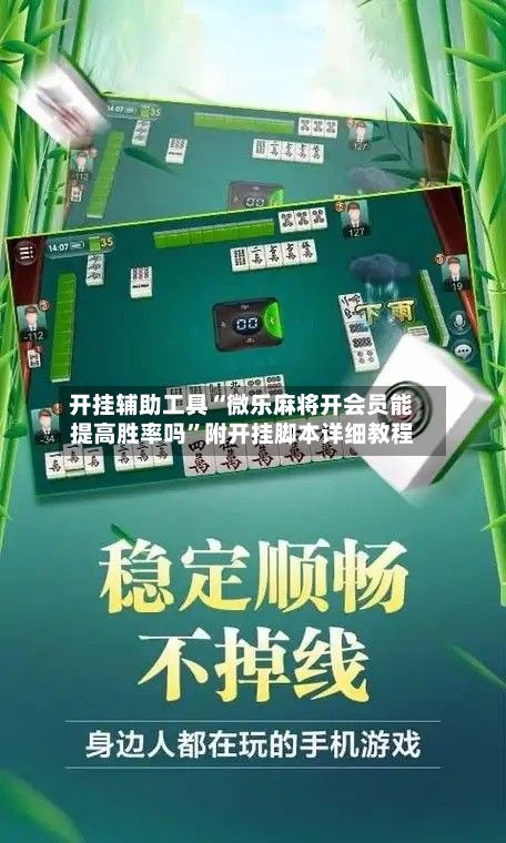 开挂辅助工具“微乐麻将开会员能提高胜率吗”附开挂脚本详细教程-第3张图片