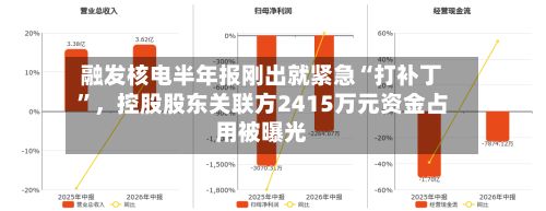 融发核电半年报刚出就紧急“打补丁	”，控股股东关联方2415万元资金占用被曝光-第2张图片