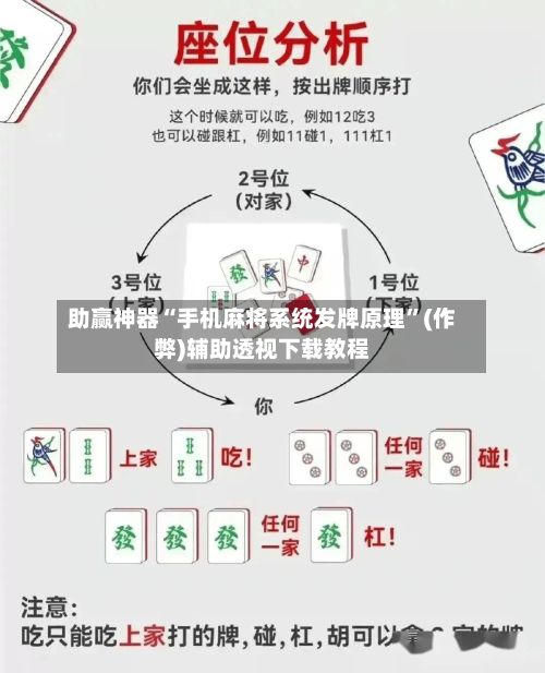助赢神器“手机麻将系统发牌原理”(作弊)辅助透视下载教程