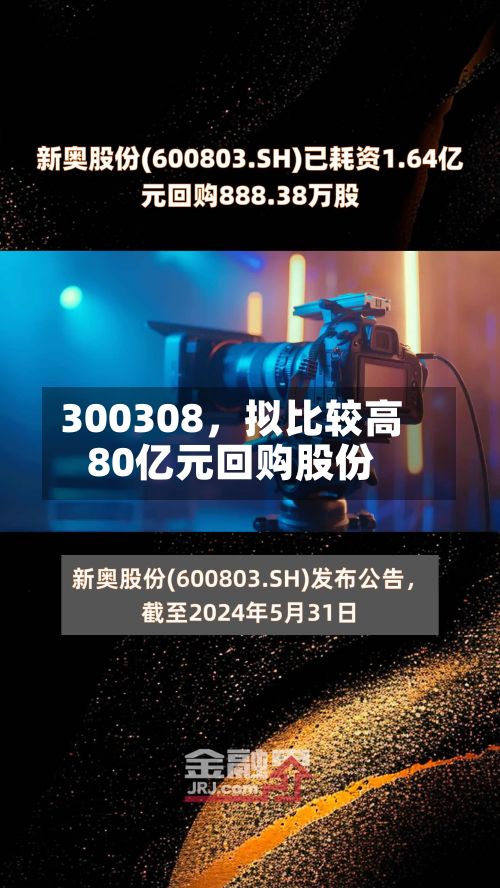300308	，拟比较高80亿元回购股份-第2张图片