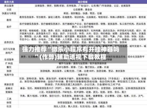 强力推荐“微乐小程序有开挂神器吗”(作弊)辅助透视下载教程-第2张图片