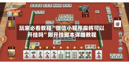 玩家必看教程“微信小程序麻将可以开挂吗”附开挂脚本详细教程-第2张图片