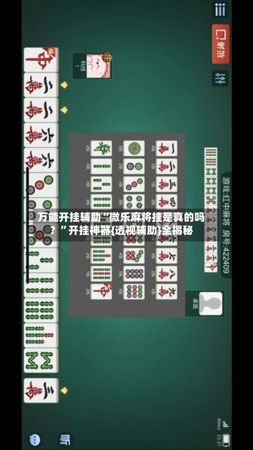 万能开挂辅助“微乐麻将挂是真的吗？”开挂神器{透视辅助}全揭秘