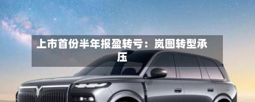 上市首份半年报盈转亏:岚图转型承压-第3张图片